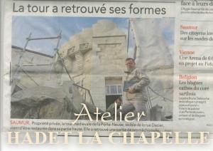 article rénovation tour de saumur